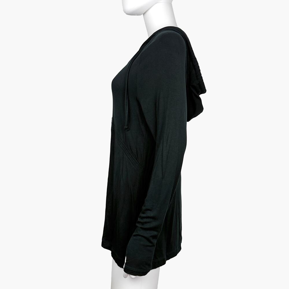 CABI Fireside Long-Sleeve Pullover Hoodie Sweatshirt (Black | Size S) - Picture 4 of 10